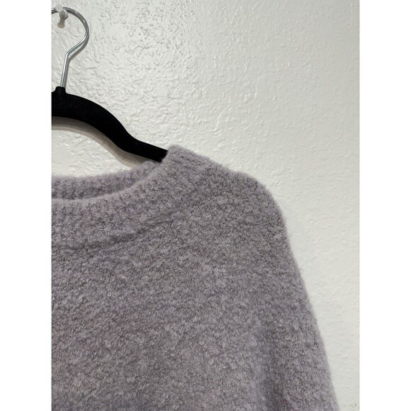 Jenni Kayne Boucle Cocoon Crewneck Sweater In Frost Size S Alpaca Merino Wool - Picture 7 of 8